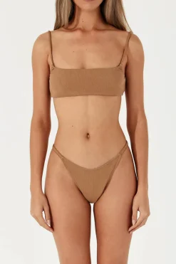 Zulu & Zephyr Almond Rib Curve Thong Cheap