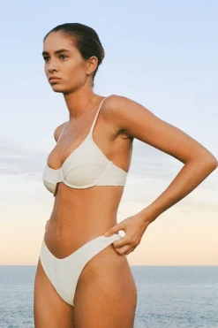 Zulu & Zephyr Balconette Bra Cup Top - Coconut Cheap