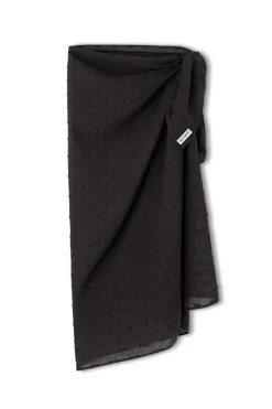 Zulu & Zephyr Black Dobby Pareo Sale