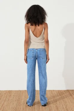 Zulu & Zephyr Blue Wash Mid Rise Recycled Denim Jean Flash Sale