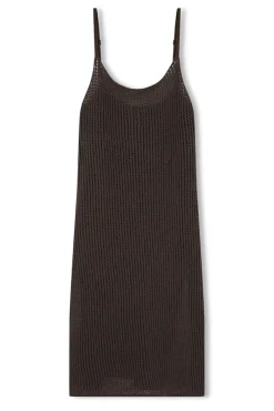 Zulu & Zephyr Charcoal Cotton Crochet Dress Best Sale