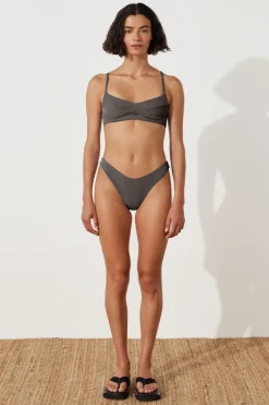 Zulu & Zephyr Charcoal Stripe Curve Brief Discount