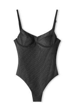 Zulu & Zephyr Charcoal Stripe One Piece Discount