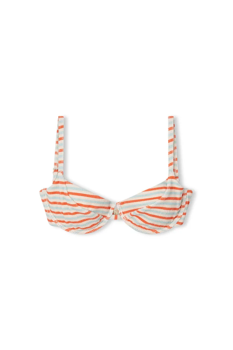 Zulu & Zephyr Chilli Stripe Textured Bra Cup Cheap