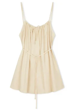 Zulu & Zephyr Cotton Poplin Dress - Husk Flash Sale