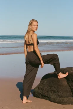 Zulu & Zephyr Cotton Poplin Pant - Black New