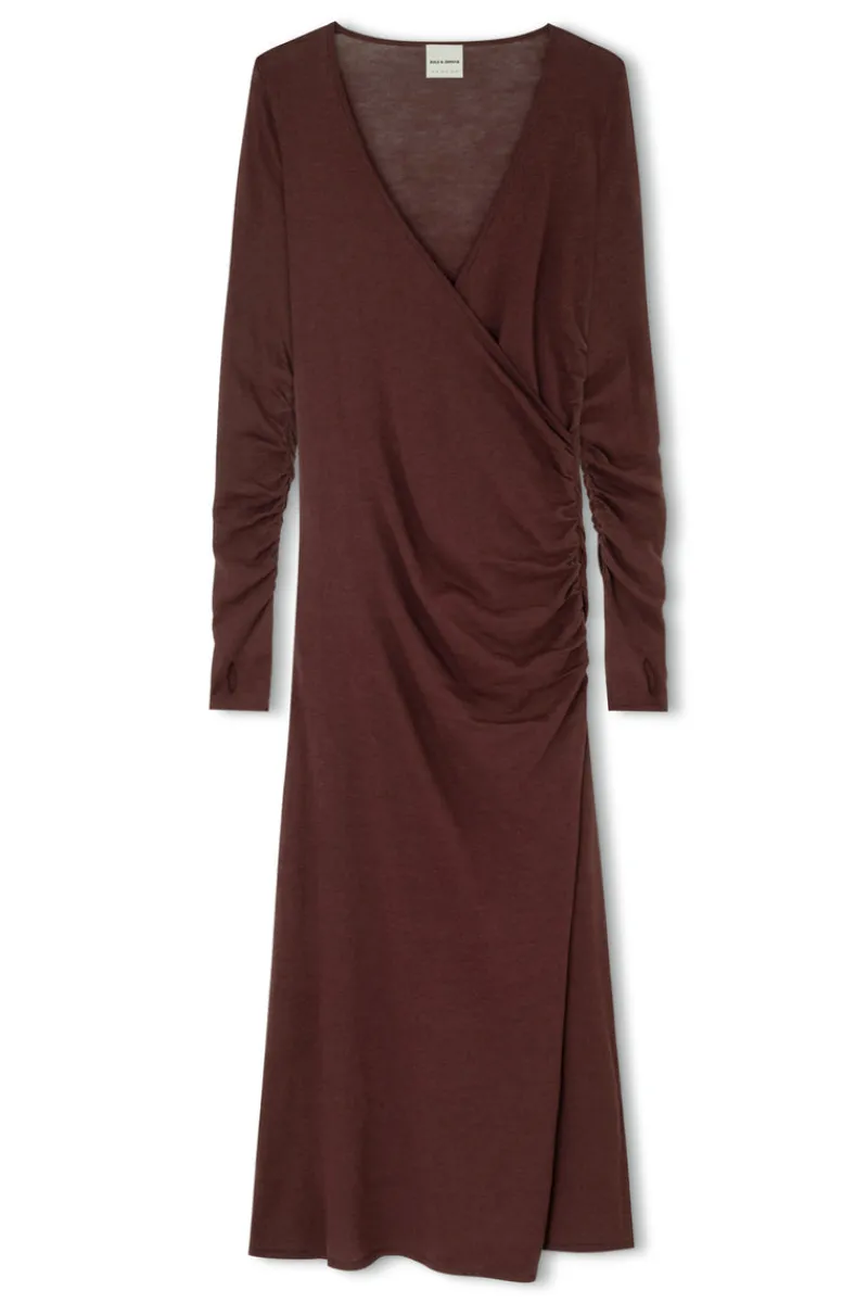 Zulu & Zephyr Currant Gathered Knit Dress Best