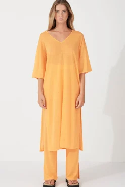 Zulu & Zephyr Golden Organic Linen Blend Knit Pant Shop