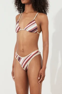 Zulu & Zephyr Golden Retro Stripe Curve Brief Best Sale