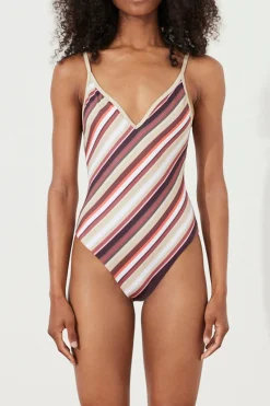 Zulu & Zephyr Golden Retro Stripe One Piece Store