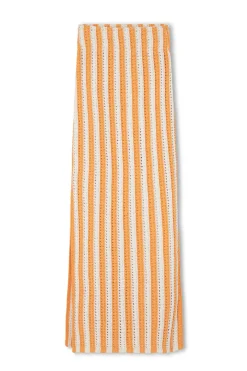 Zulu & Zephyr Golden Stripe Cotton Knit Skirt Clearance