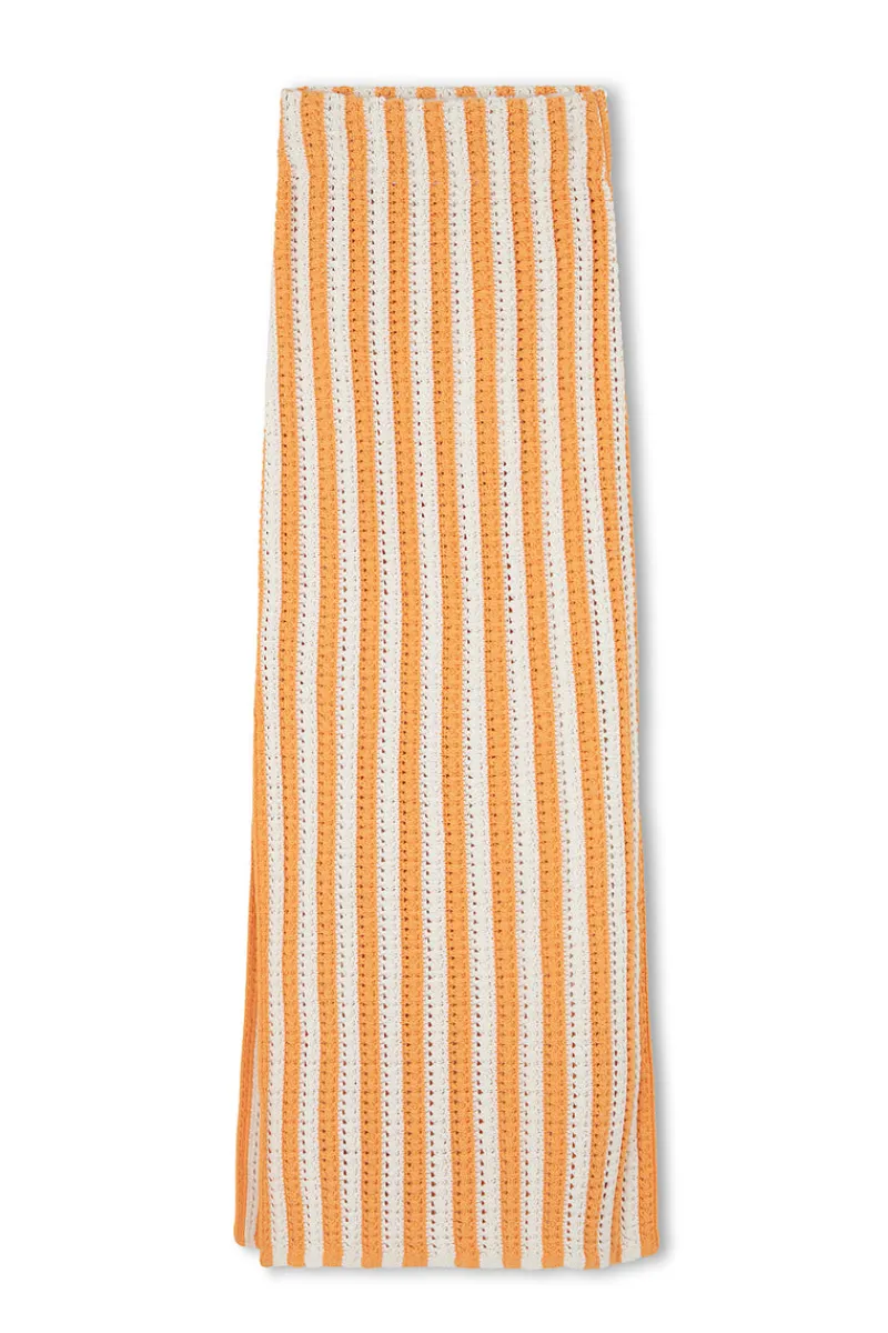 Zulu & Zephyr Golden Stripe Cotton Knit Skirt Clearance
