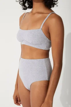 Zulu & Zephyr Grey Marle Bralette Cheap
