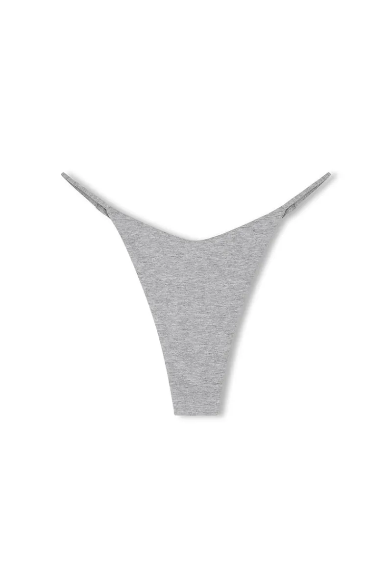 Zulu & Zephyr Grey Marle Curve Thong Brief Discount