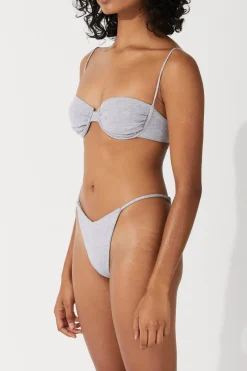 Zulu & Zephyr Grey Marle Curve Thong Brief Discount