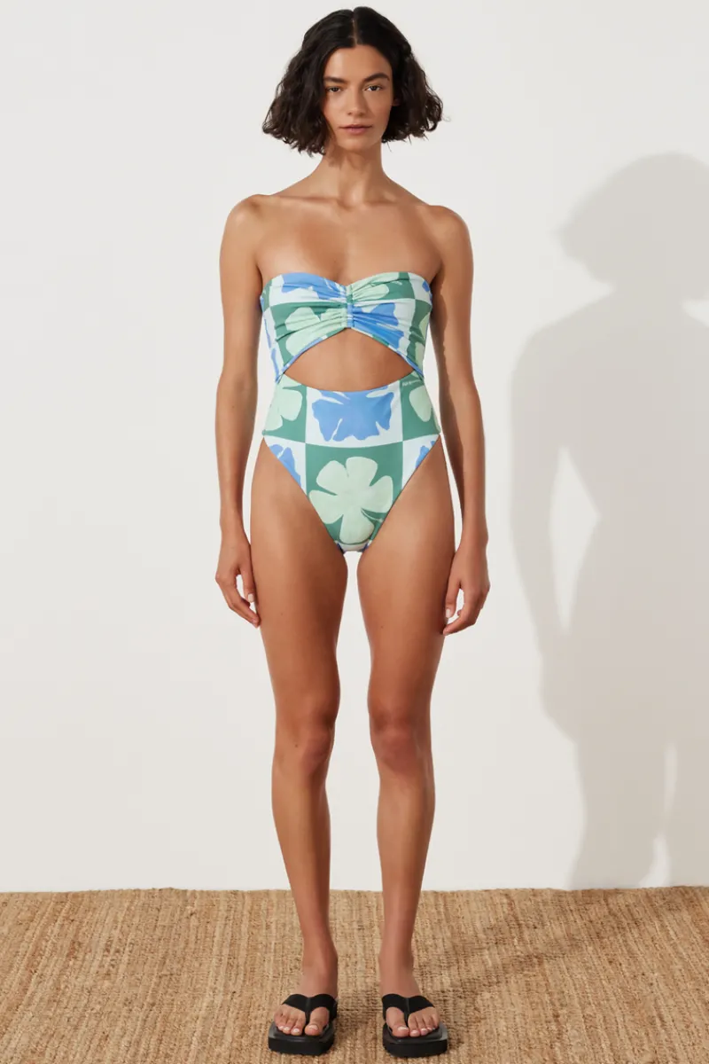 Zulu & Zephyr Hibiscus Halter One Piece Online