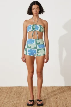 Zulu & Zephyr Hibiscus Halter Top New