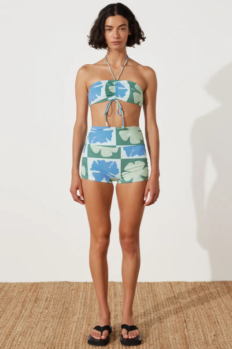 Zulu & Zephyr Hibiscus Halter Top New