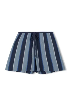Zulu & Zephyr Horizon Stripe Organic Cotton Knit Short Hot