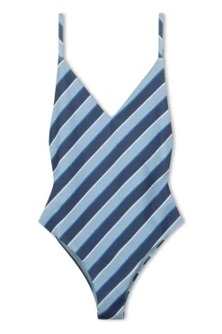 Zulu & Zephyr Horizon Stripe Textured One Piece Best Sale