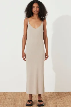Zulu & Zephyr Husk Rib Knit Dress Clearance