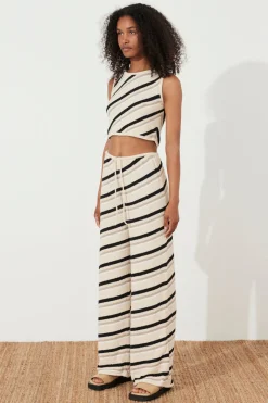 Zulu & Zephyr Husk Stripe Knit Top Online