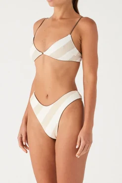 Zulu & Zephyr Husk Stripe Textured Curve Thong Brief Shop