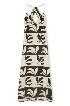 Zulu & Zephyr Iris Palm Linen Cotton Blend Dress Shop