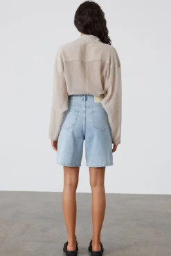 Zulu & Zephyr Light Wash Recycled Cotton Walk Short Best