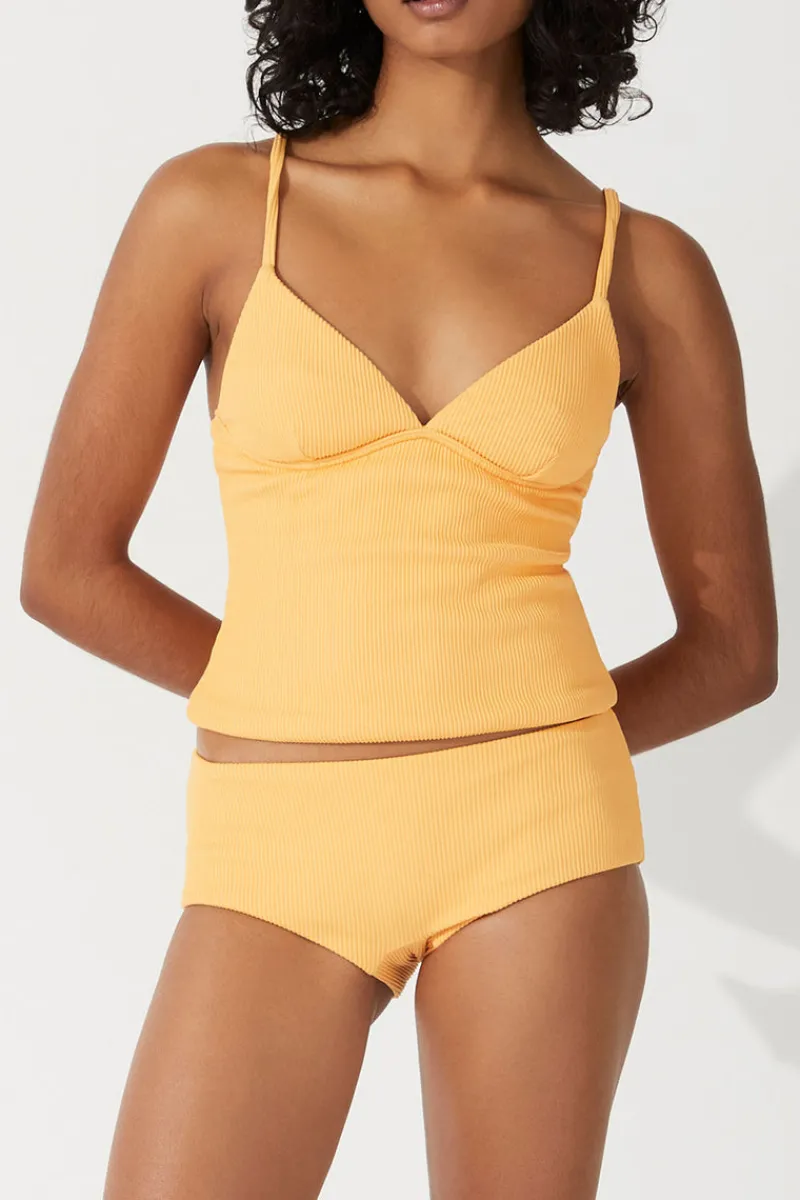 Zulu & Zephyr Mandarin Rib Tankini Top Online
