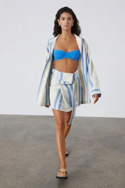 Zulu & Zephyr Marine Stripe Organic Cotton Blend Shirt Best