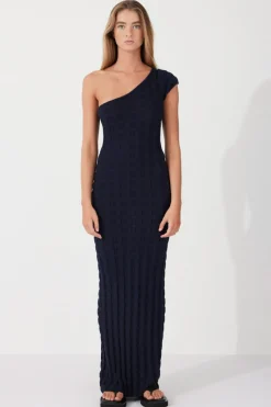 Zulu & Zephyr Midnight Textured Knit Dress Sale