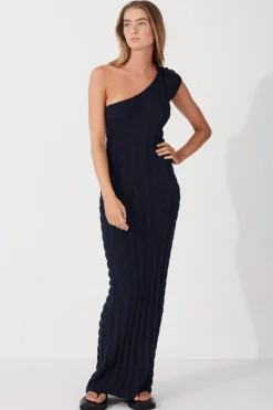 Zulu & Zephyr Midnight Textured Knit Dress Sale