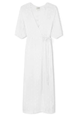Zulu & Zephyr Milk Textured Wrap Dress Best