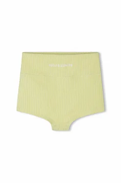 Zulu & Zephyr Mini Stripe Rib Boy Short - Citrus Flash Sale