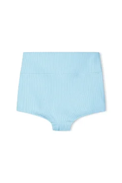 Zulu & Zephyr Mini Stripe Rib Boy Short - Shallow Blue New