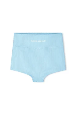 Zulu & Zephyr Mini Stripe Rib Boy Short - Shallow Blue New