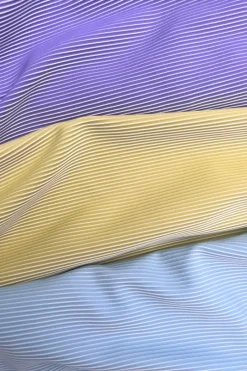 Zulu & Zephyr Mini Stripe Rib Scoop One Piece - Citrus Cheap