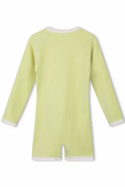 Zulu & Zephyr Mini Stripe Rib Surf Suit - Citrus Best Sale