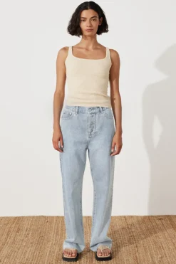 Zulu & Zephyr Natural Rib Knit Tank Best