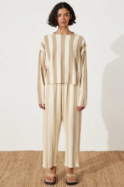 Zulu & Zephyr Natural Stripe Knit Jumper Sale