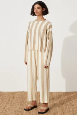 Zulu & Zephyr Natural Stripe Knit Jumper Sale