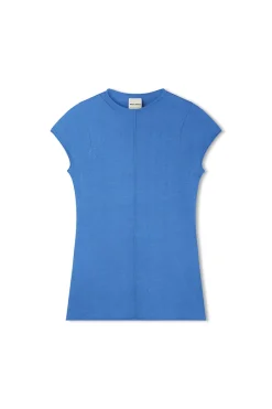 Zulu & Zephyr Ocean Blue Cotton Blend Knit Top Best Sale