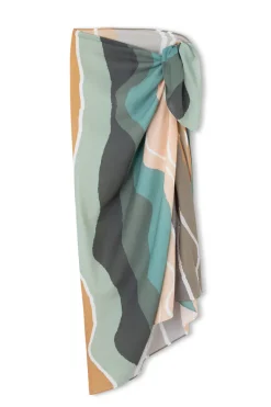 Zulu & Zephyr Oceanscape Organic Cotton Pareo New