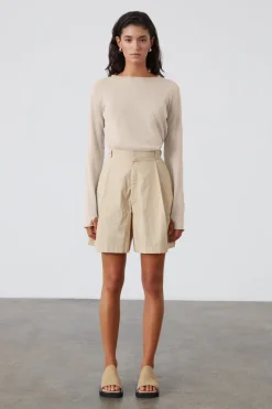 Zulu & Zephyr Panelled Knit Top - Stone Best Sale