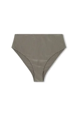 Zulu & Zephyr Pewter Rib Waisted Full Brief Flash Sale