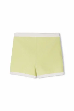 Zulu & Zephyr PRE-ORDER Mini Stripe Rib Surf Short - Citrus Flash Sale