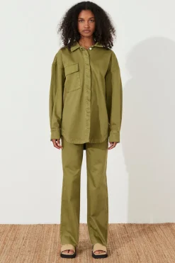 Zulu & Zephyr Recycled Cotton Jacket - Khaki Best Sale