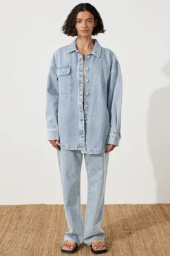 Zulu & Zephyr Recycled Cotton Jacket - Light Wash New