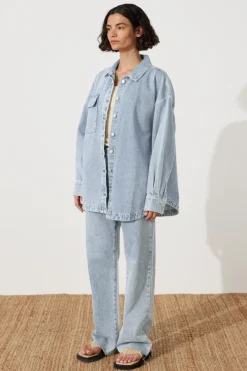 Zulu & Zephyr Recycled Cotton Jacket - Light Wash New